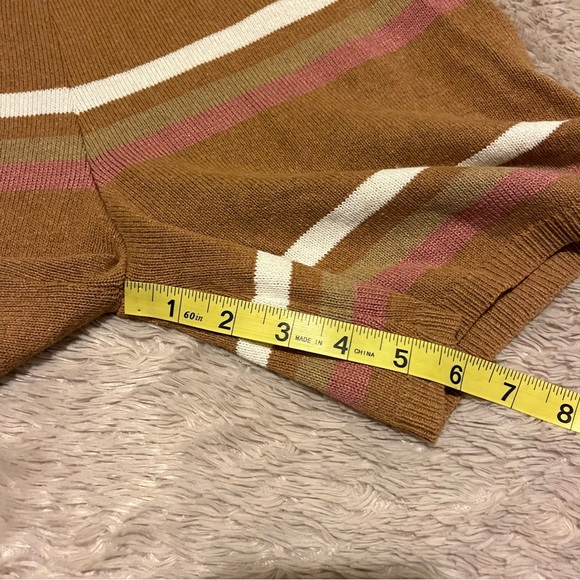 Jen's Pirate Booty/Free People knit sweater Striped Shorts drawsting waist small - Picture 6 of 9